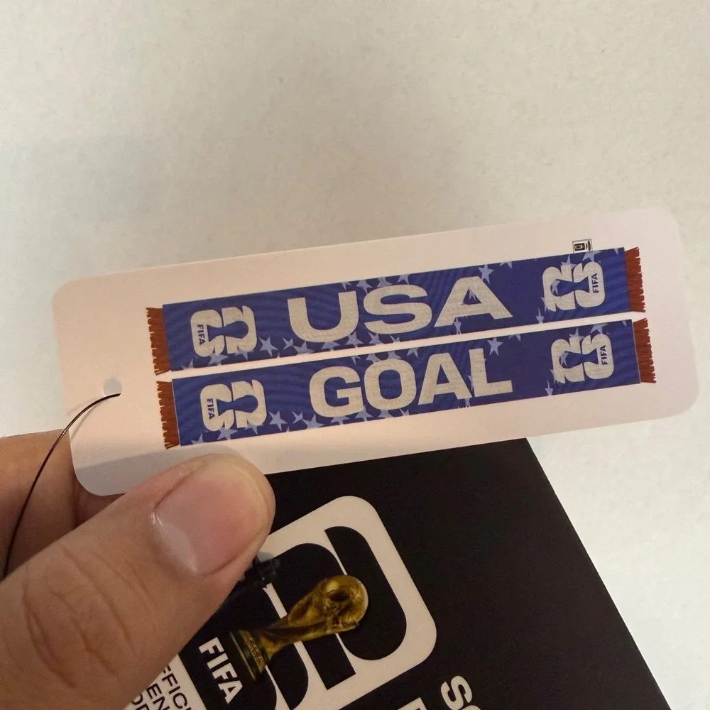 FIFA World Cup 2026 USA Goal Official Licensed Fan Scarf Blue White Red New